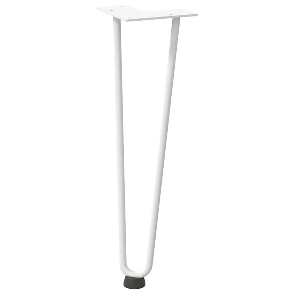 Set di 4 gambe a forcina per tavolino da caffè da 42 cm in acciaio bianco massiccio design moderno 02_0056720