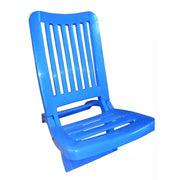 Trade Shop - Set 4 Sedie Spiaggina Sdraio Spiaggia Mare Celeste Pieghevole In Plastica 023392 -