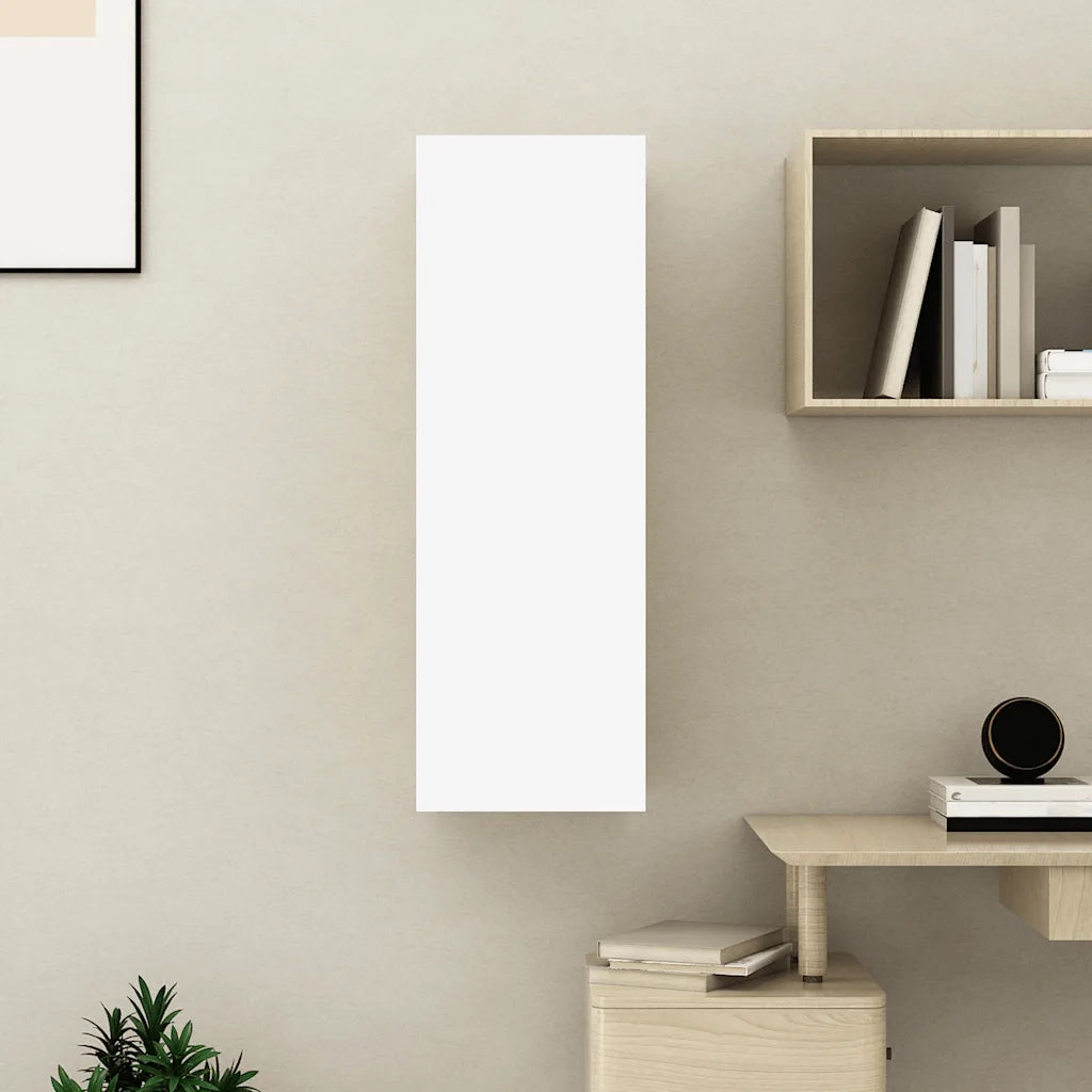 Mobile TV | Armadietto TV | Mobile Porta TV Bianco 30,5x30x90 cm in Legno Multistrato