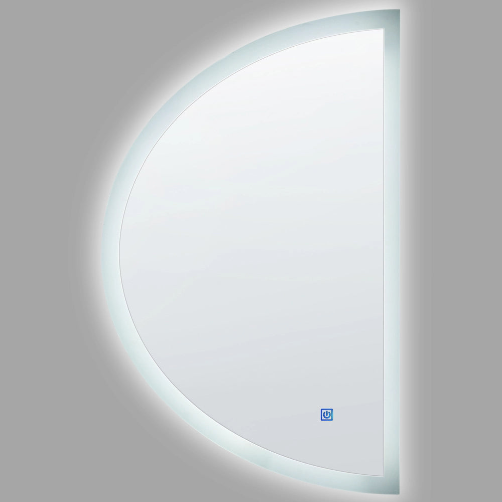 Specchio led da parete ovale ø 80 cm moderno contemporaneo mobile bagno trucco camera da letto