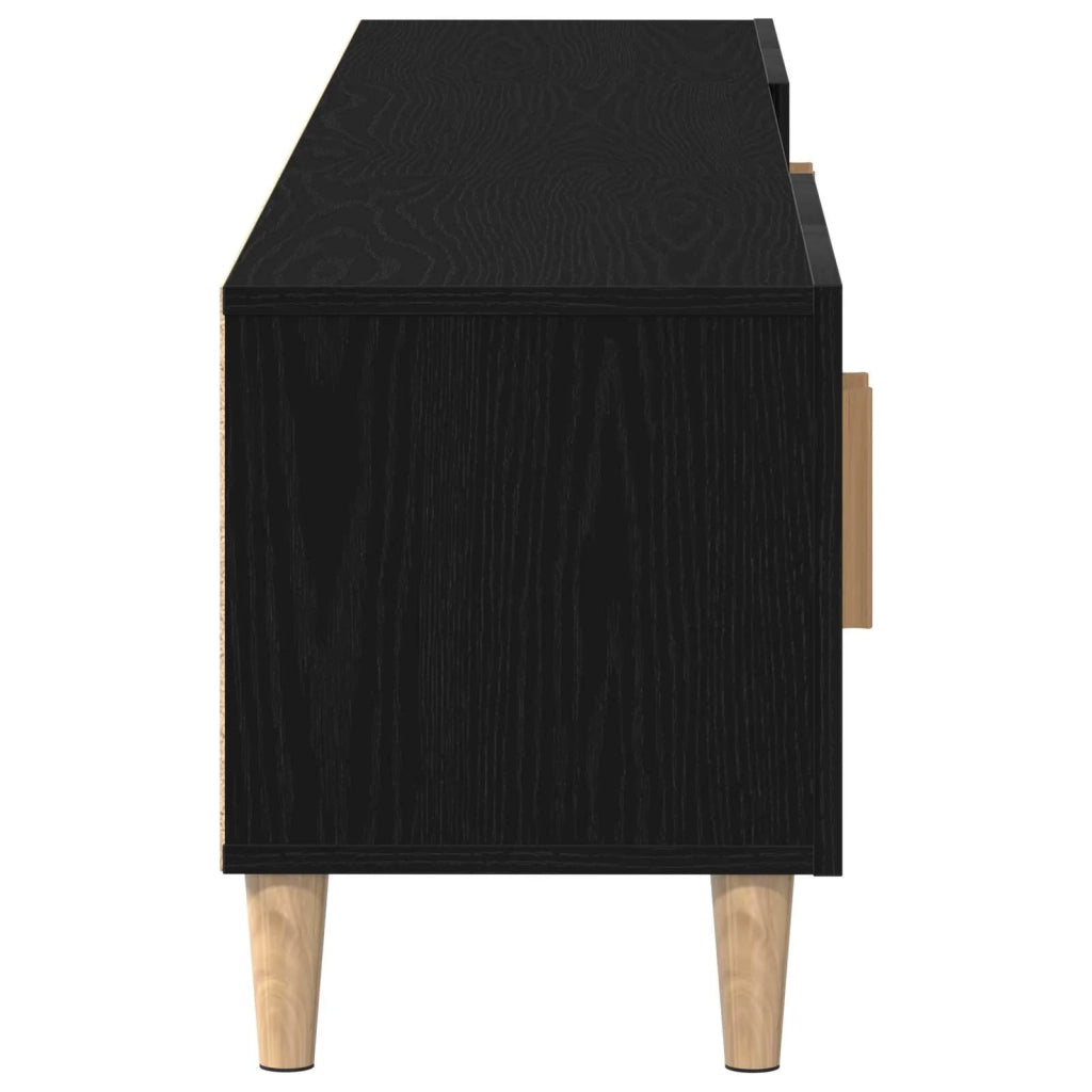 Mobile TV Rovere Nero 180 x 31,5 x 40 cm Legno multistrato 862817