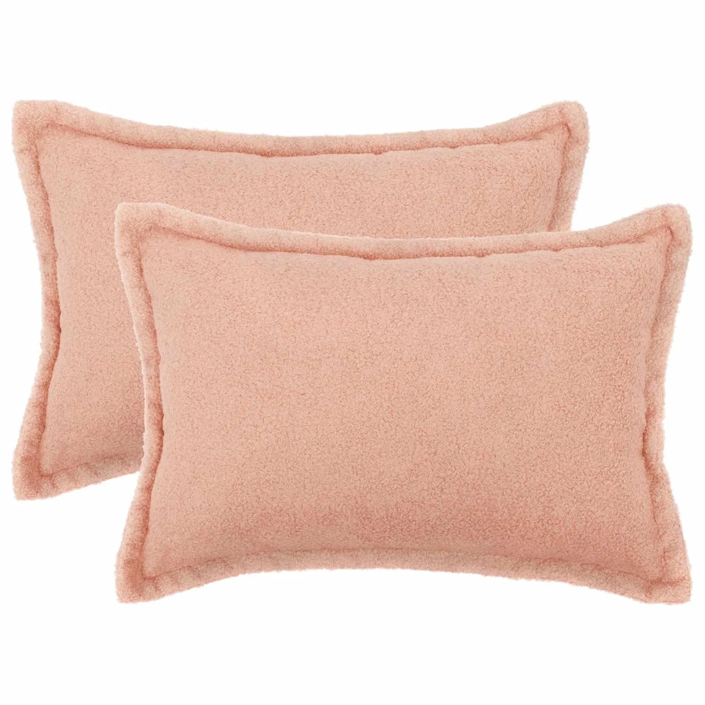 Federa 2 pz HOUTEN Rosa 50 x 70 cm Bouclé 919525