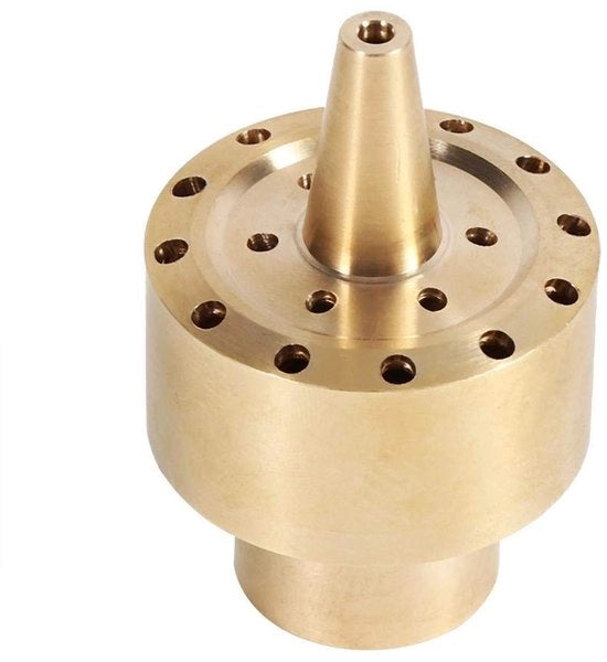 Pezzo di fonte - Materiale in rame - Bocca porosa - Effetto spray a 3 strati - Resistente alla corrosione - Disponibile in 1/4", 1/2", 3/4