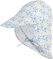 Cappello per bambini, cappello estivo per bambini, cappello per bambini con protezione collo e strisce, cappello flapper, cappello UV protettivo per spiaggia (XS: adatto per circonferenza capo 44-48 cm) - protezione solare