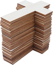 Set di Decorazioni in Legno con Croce - 36 Pezzi - Legno Non Lavorato - Progetto Creativo - Decorazione - Sicuro da Utilizzare - Ornamenti in Legno