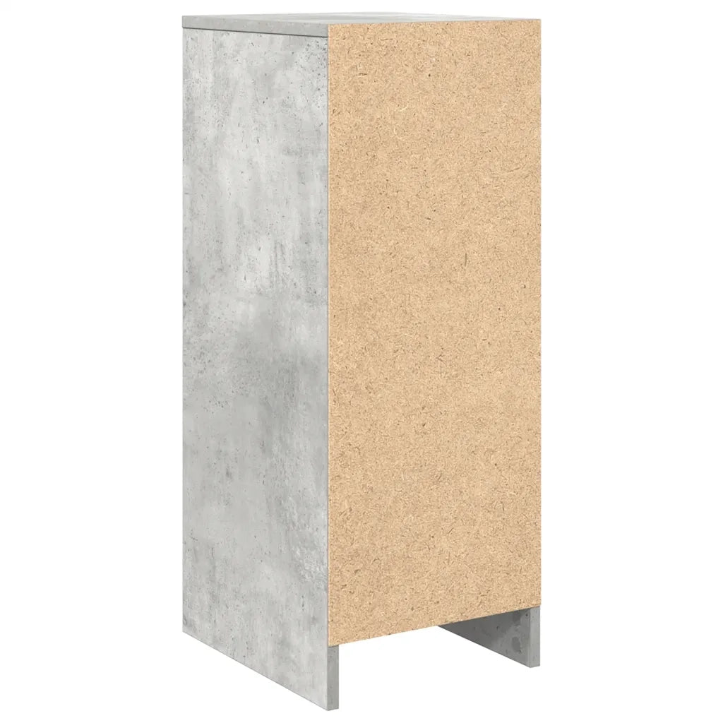 Scarpiera-Scaffale per scarpe Grigio Cemento 29,5x34x76 cm in Legno Multistrato
