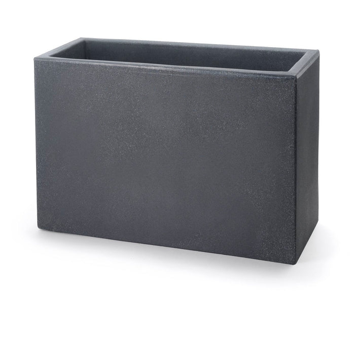 Fioriera Rettangolare colore Antracite 60x24 5 CM H 24 5 mod. Schio Cassa