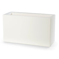 Fioriera Rettangolare colore Bianco 79x30 CM H 30 mod. Schio Cassa