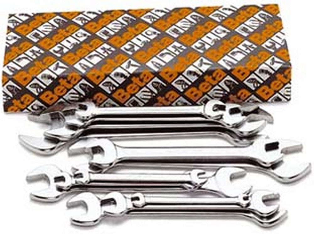 chiavi a forchetta cromate art.55/s - art.55/s8 in serie pz.8 da 6x7 a 20x22 in scat. cod:ferx.fer73127