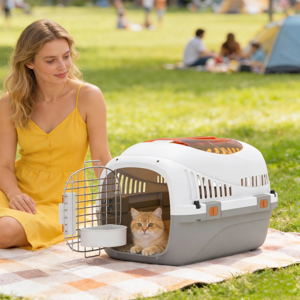 Trasportino per Animali Domestici ¨C zephmum ¨C Grigio Chiaro