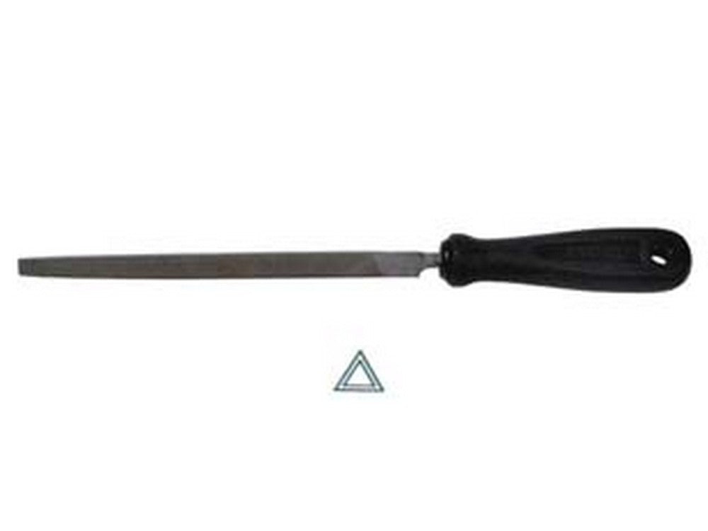 lime triangolari con manico in plastica  - 6" mm.150 taglio mezzo dolce cod:ferx.fer19705