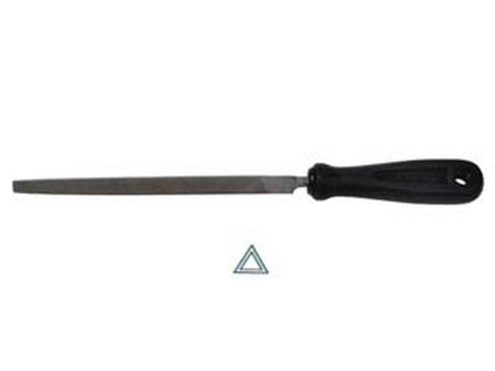 lime triangolari con manico in plastica  - 6" mm.150 taglio mezzo dolce cod:ferx.fer19705