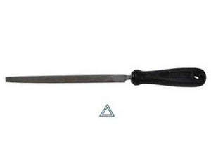 lime triangolari con manico in plastica  - 6" mm.150 taglio bastardo cod:ferx.fer19675