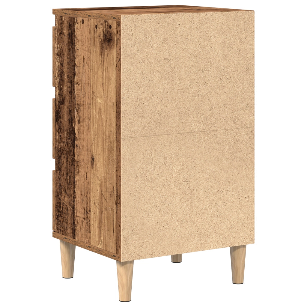 Comodino  in legno vecchio 40x35x70 cm in legno ingegnerizzato
