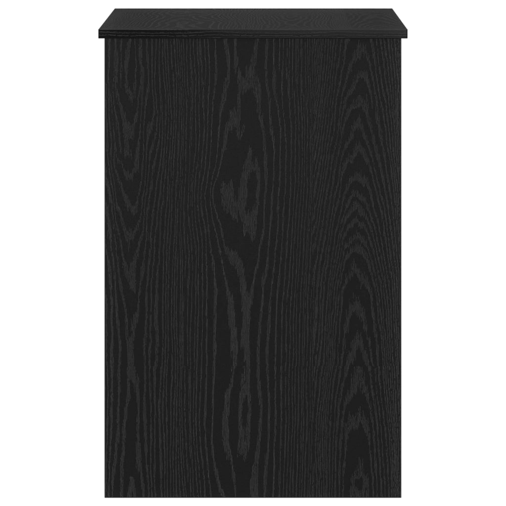 Scrivania  Nero Rovere 100x50x76 cm in legno ingegnerizzato