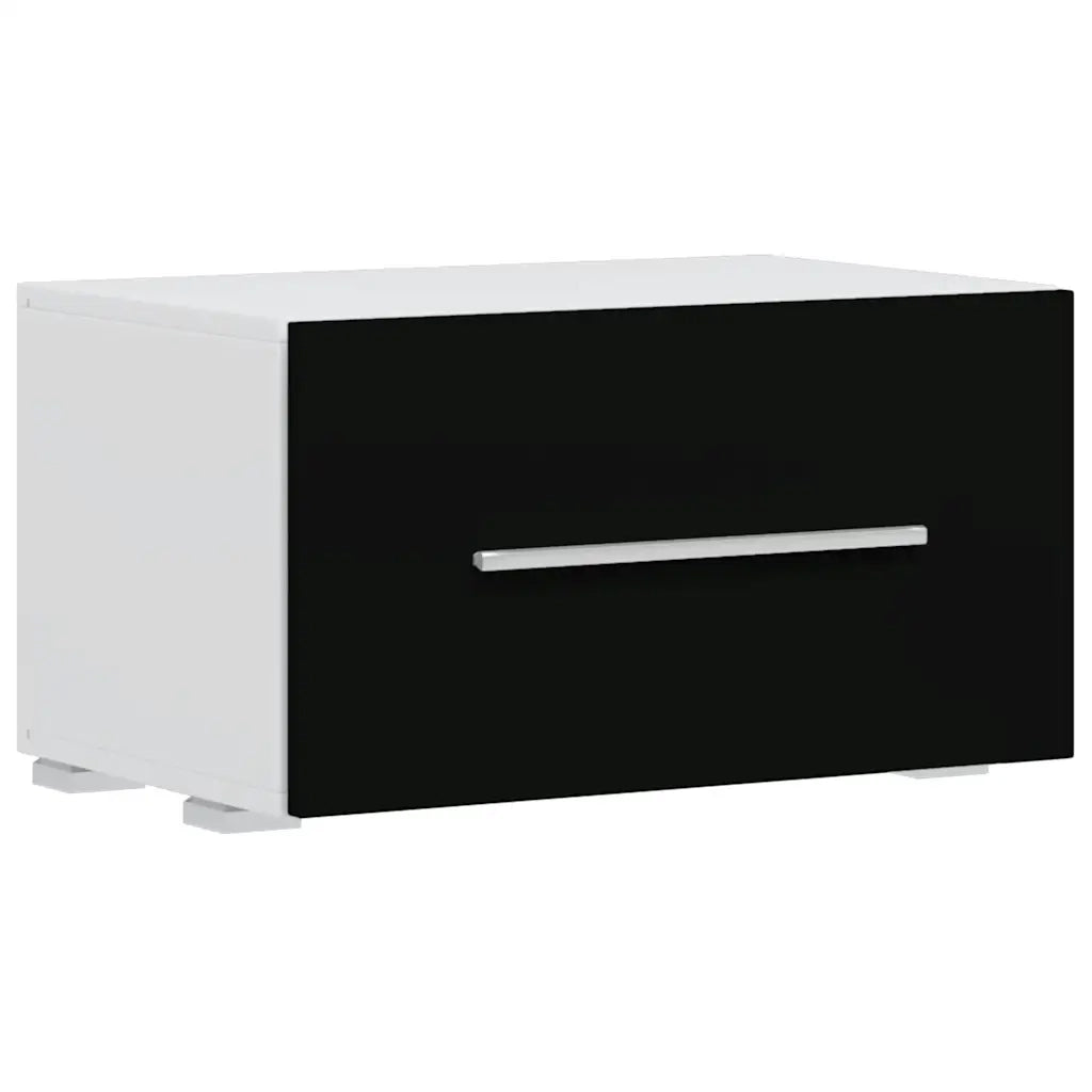 Mobili con Vetrina Parete Unità TV 5 pz con Luci LED Nero 243864