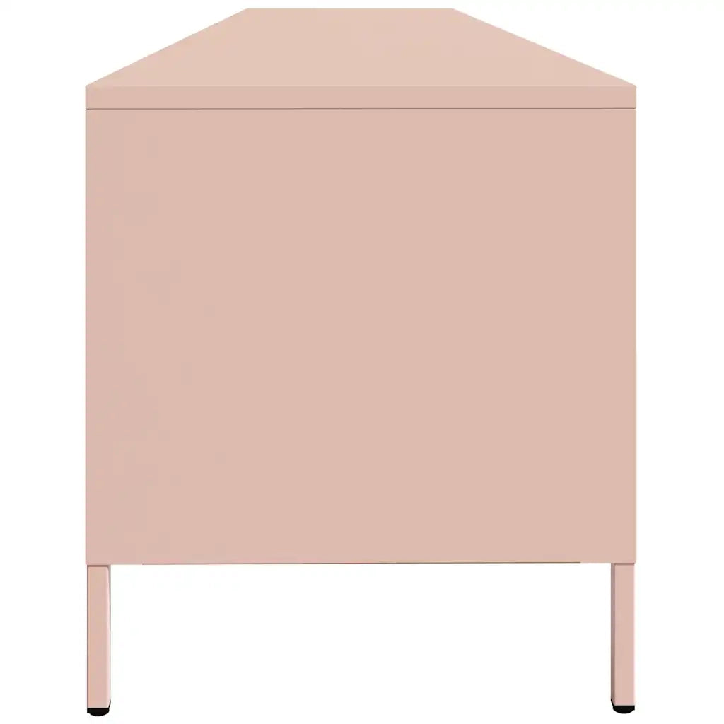 Mobile TV Rosa 202x39x43,5 cm in Acciaio Laminato a Freddo
