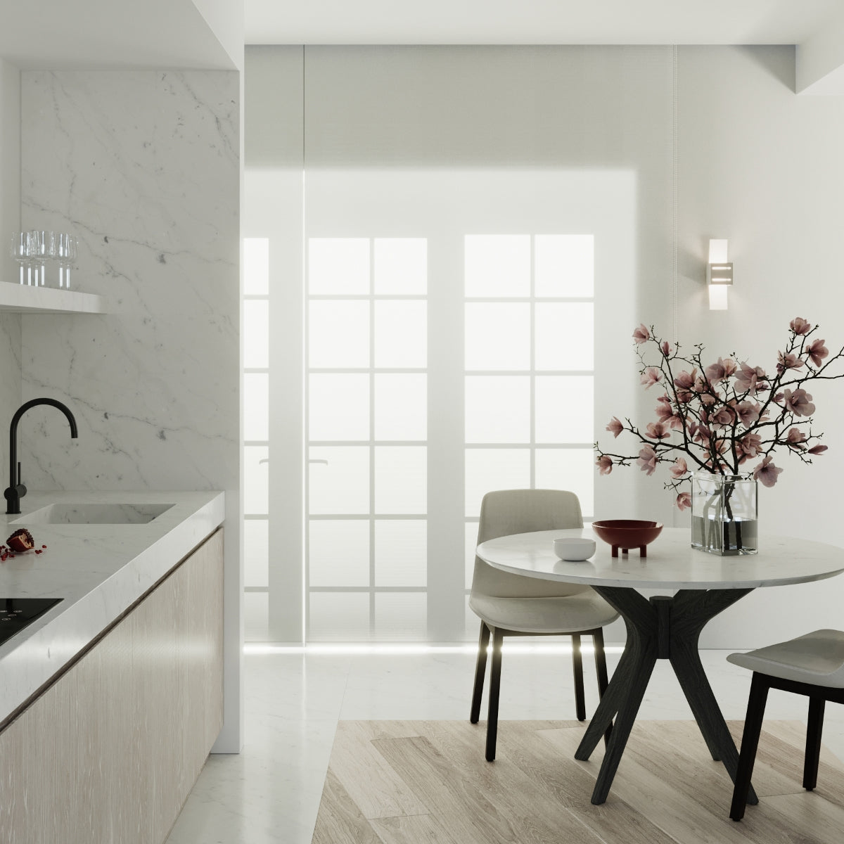 Lampada da parete LORETO grigio