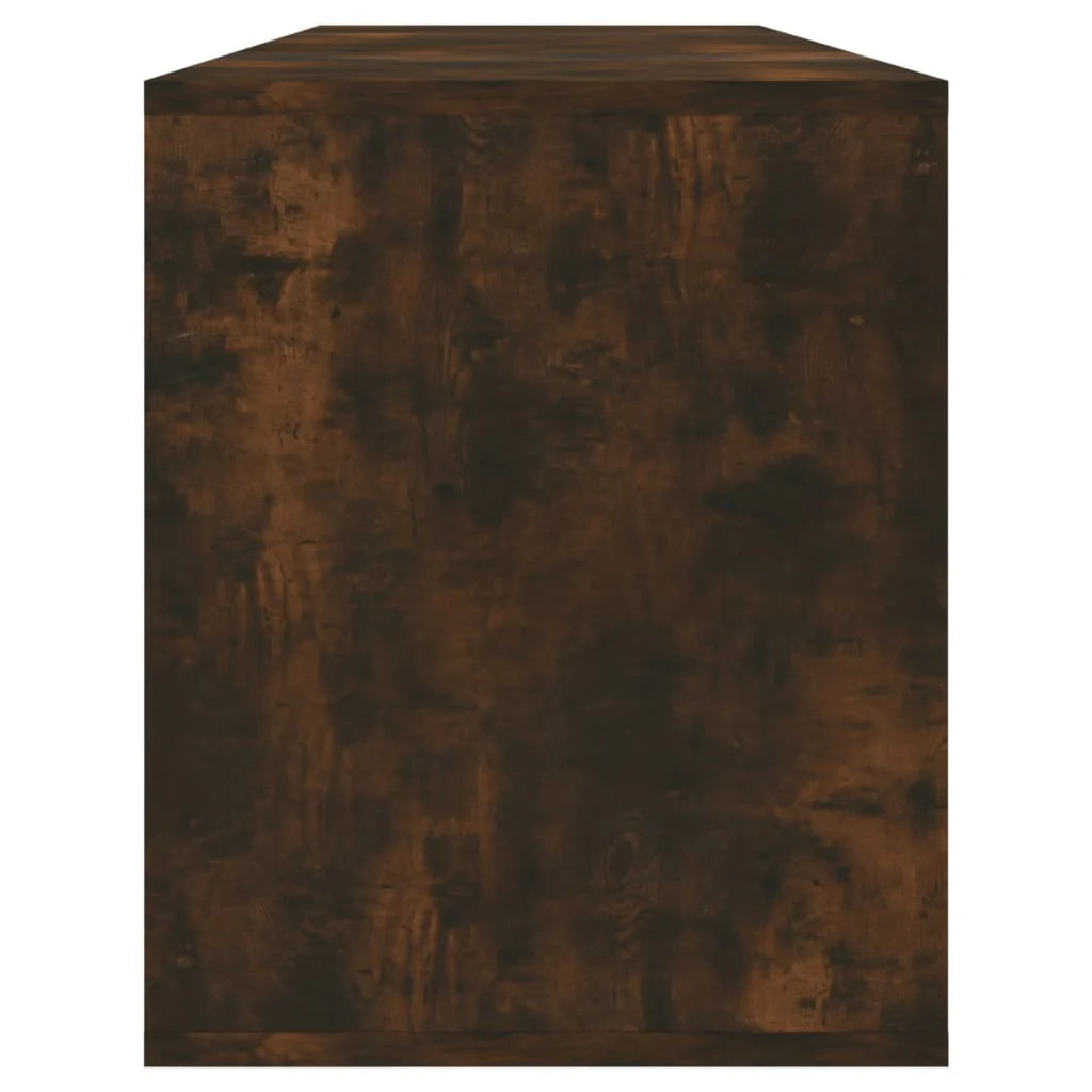 Mobile TV multimediale mensola TV credenza TV sala da pranzo soggiorno camera da letto rovere affumicato 130 x 35 x 50 cm legno ingegnerizzato marrone 02_0027328