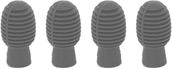 Accessorio per riduzione del rumore - 4 pezzi - Supporto per bacchette da tamburo - Accessori - Silenziose punte di allenamento - Ideale per i batteristi - Bacchette da tamburo