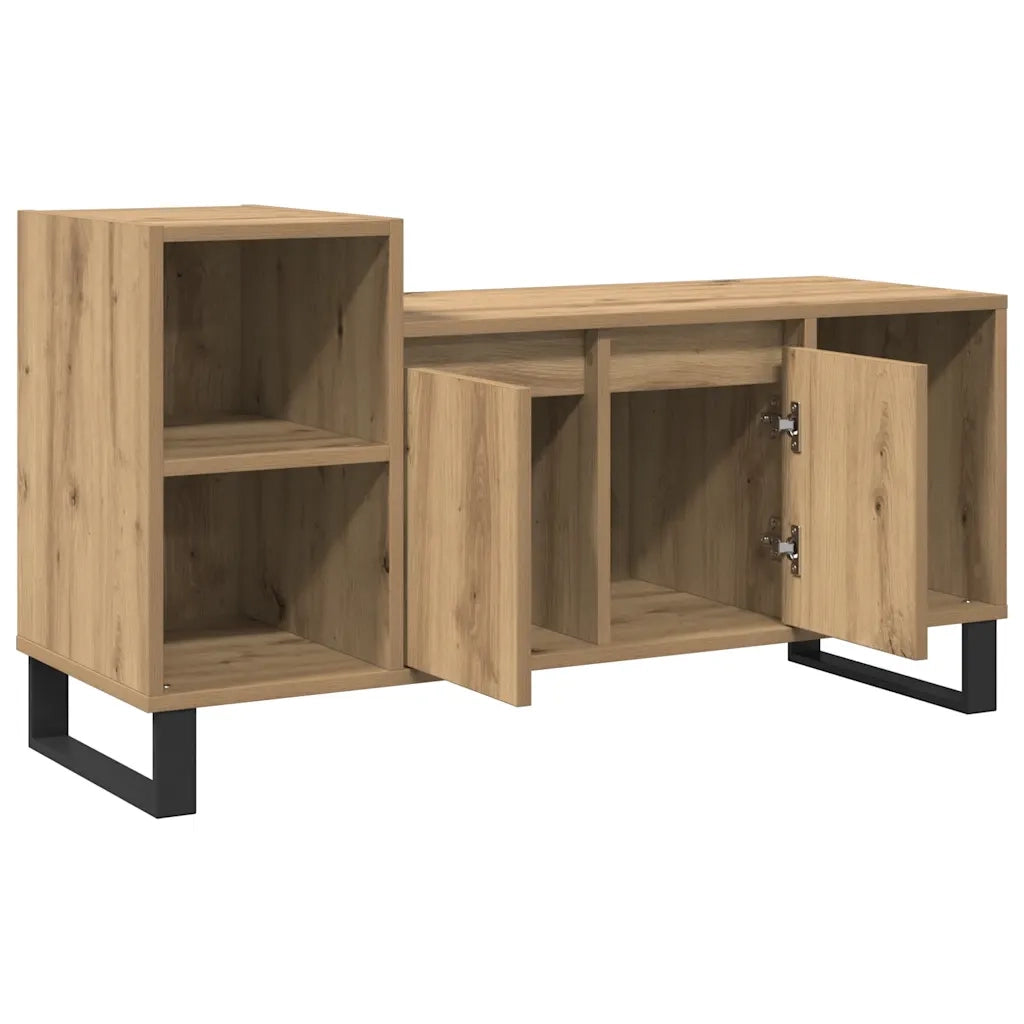 Mobile TV Rovere Artigianale 100x35x55 cm in Legno Multistrato