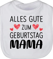 Bimbo Shirtracer Slabbetje - Feliz Compleanno Mamma - Unisize - Bianco - regalo di compleanno per mamma, slabbetje per mamma Giorno della Mamma slabbetji Giorno della Mamma regalo per mamma Giorno della Mamma Giorno della Mamma per la mamma