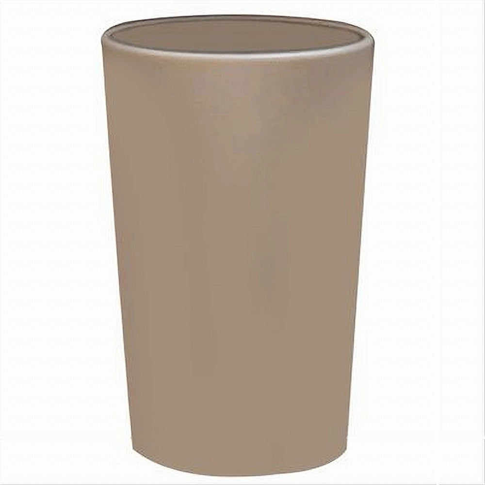 Trade Shop - Bicchiere Portaspazzolini Dentifricio Colore Tortora Accessori Arredo Bagno 79191 -