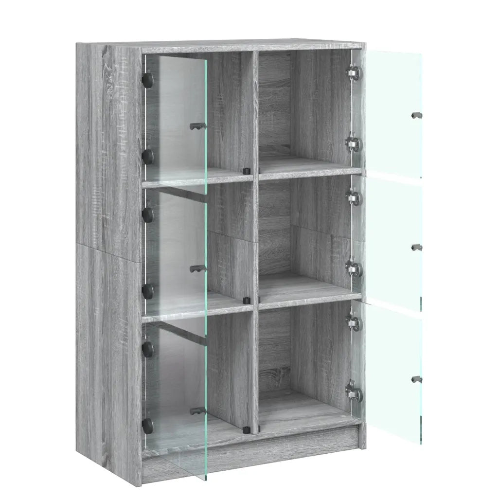 Credenza con Ante Grigio Sonoma 68x37x109 cm Legno Multistrato 3295855