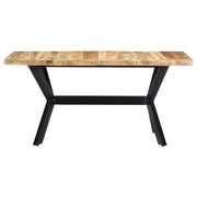 Tavolo da Pranzo 160x80x75 cm in Legno Massello di Mango Grezzo 247433
