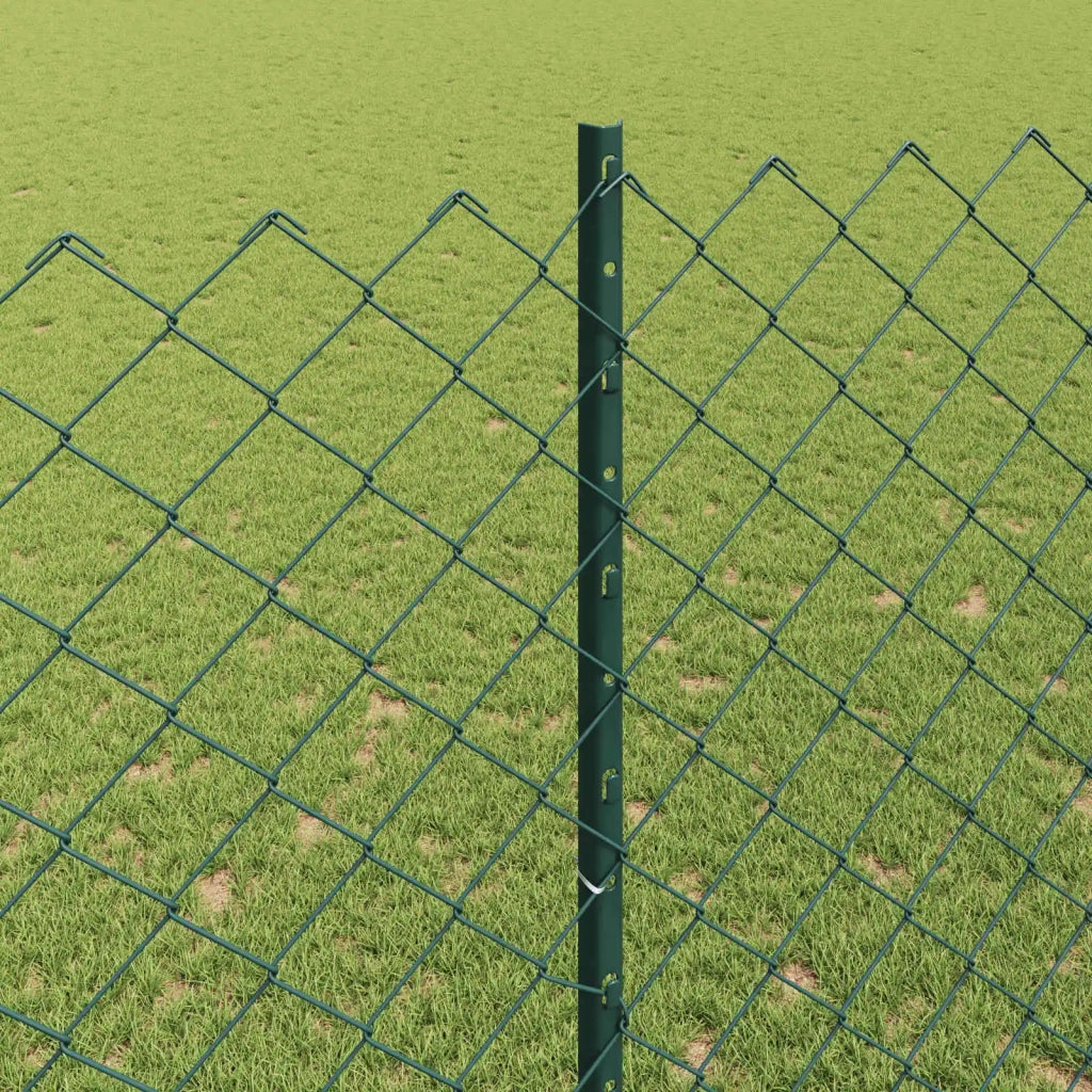 Recinzione a maglie con palo 10 x 1,6 m Verde Rete 3336244