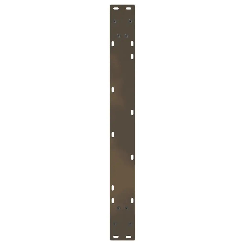 vidaXL Gambe per tavolo da pranzo a forma di V 3 pz in acciaio naturale 70x(72-73,3) cm