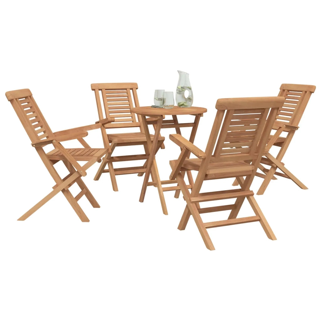 Set da Giardino 3 pz Marrone Legno Teak Massello 3437378