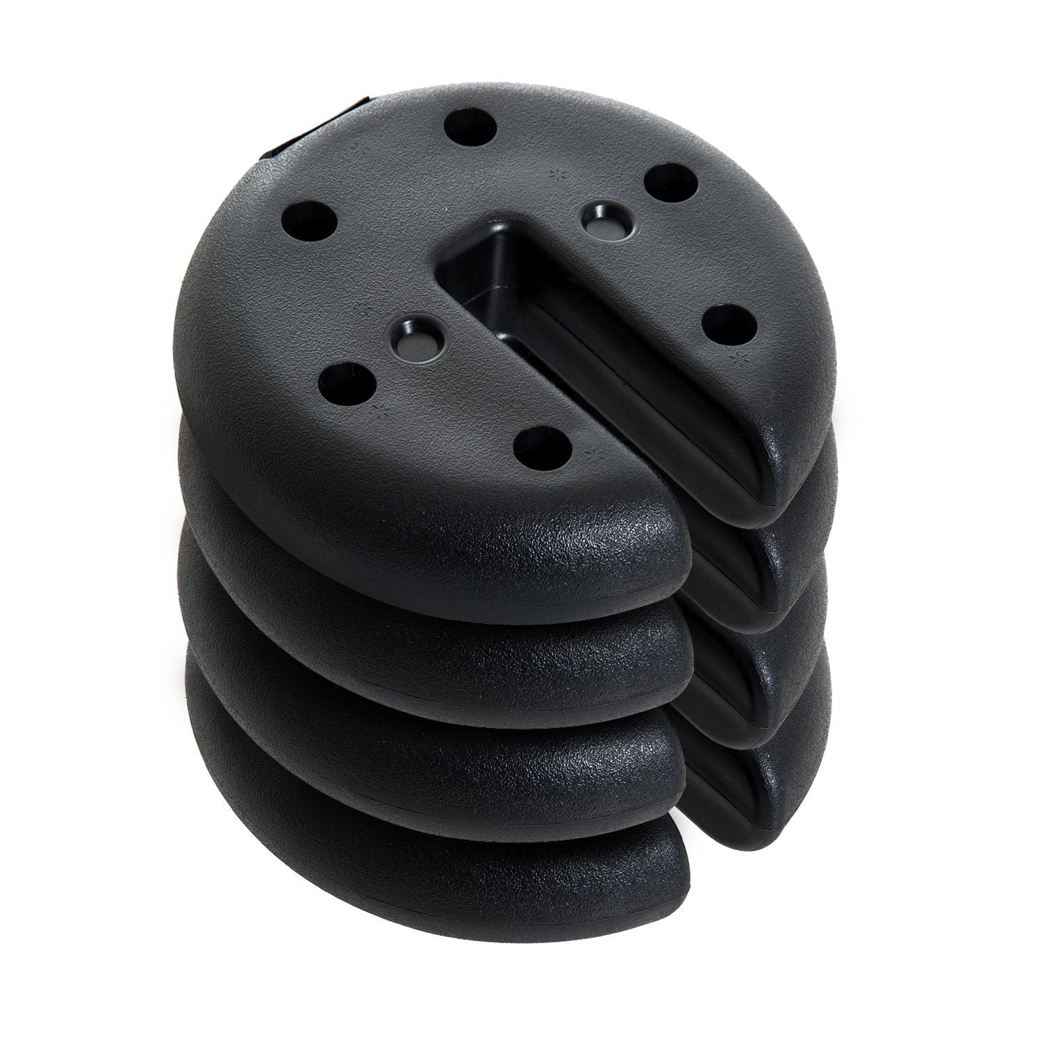 Base per Gazebo 4 pezzi Riempito con Cemento 2.3kg Ø20x4.5 cm