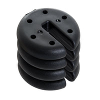 Base per Gazebo 4 pezzi Riempito con Cemento 2.3kg Ø20x4.5 cm