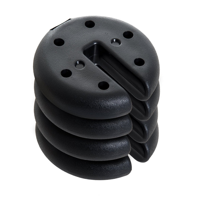 Base per Gazebo 4 pezzi Riempito con Cemento 2.3kg Ø20x4.5 cm