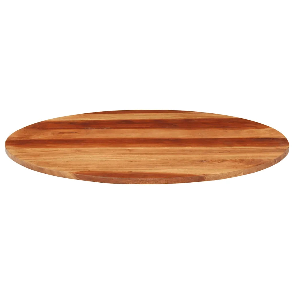 Piano Tavolo in Legno Massello di Acacia Rotondo 15-16 mm 70 cm