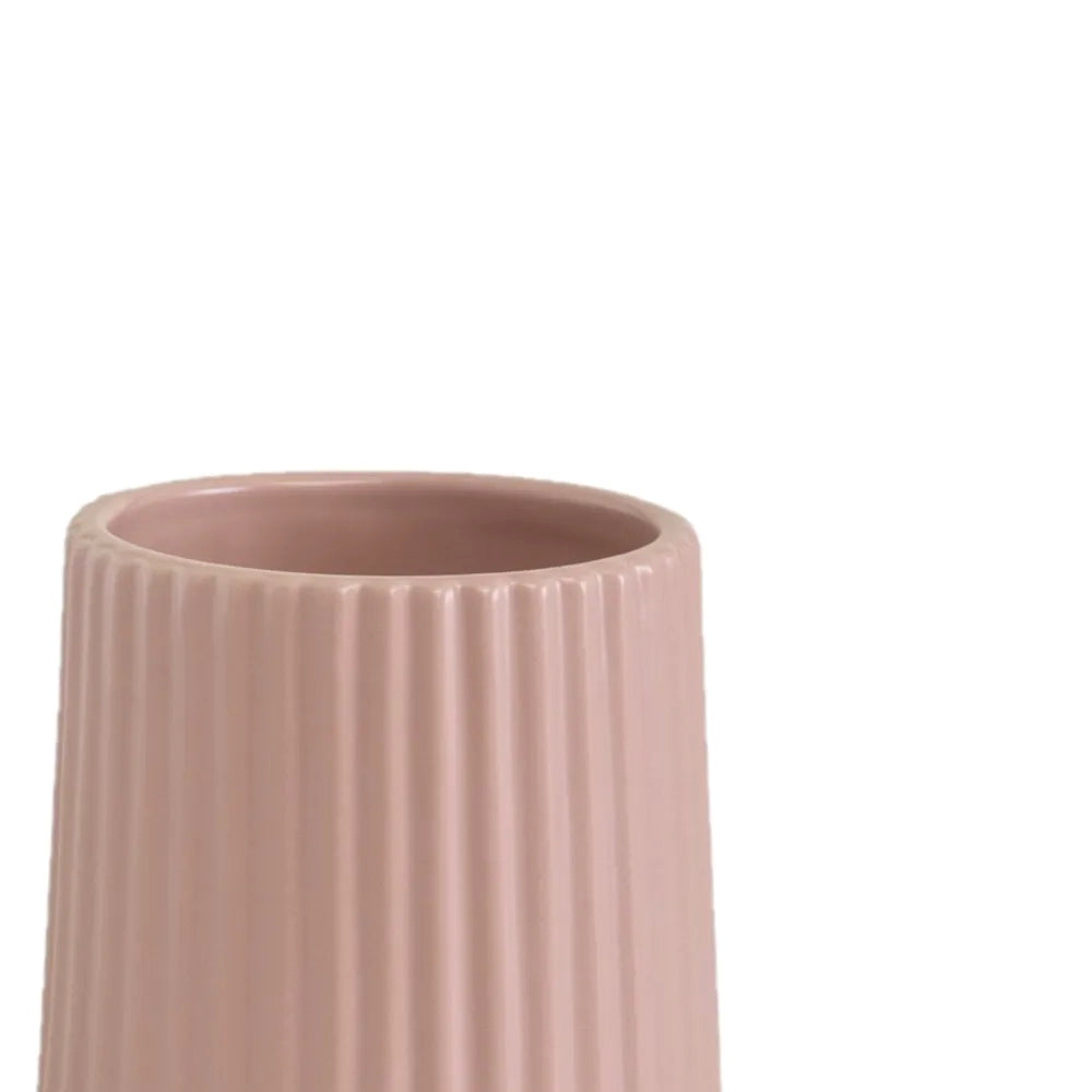 Portaspazzolini Gedy in ceramica rosa | Marika