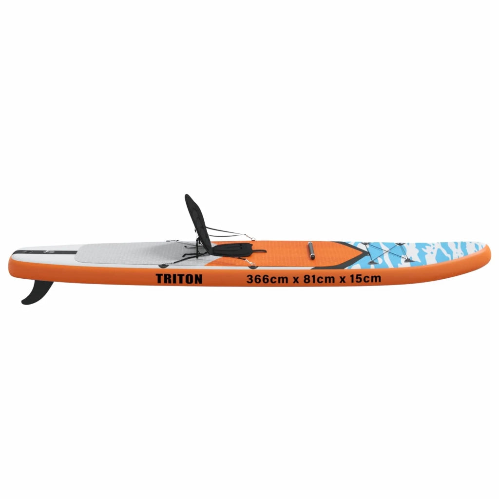 SUP Board con Seggiolino 2-in-1 TRITON 366 x 81 x 15 cm Blu per 42039134