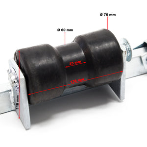 Rulli carrello barca Staffa di supporto 80 cm max 500 kg per alaggio imbarcazioni