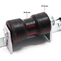 Rulli carrello barca Staffa di supporto 80 cm max 500 kg per alaggio imbarcazioni