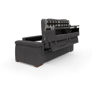 Giunone Divano letto mat. H18 220 cm (mat. 140x197 cm) nero