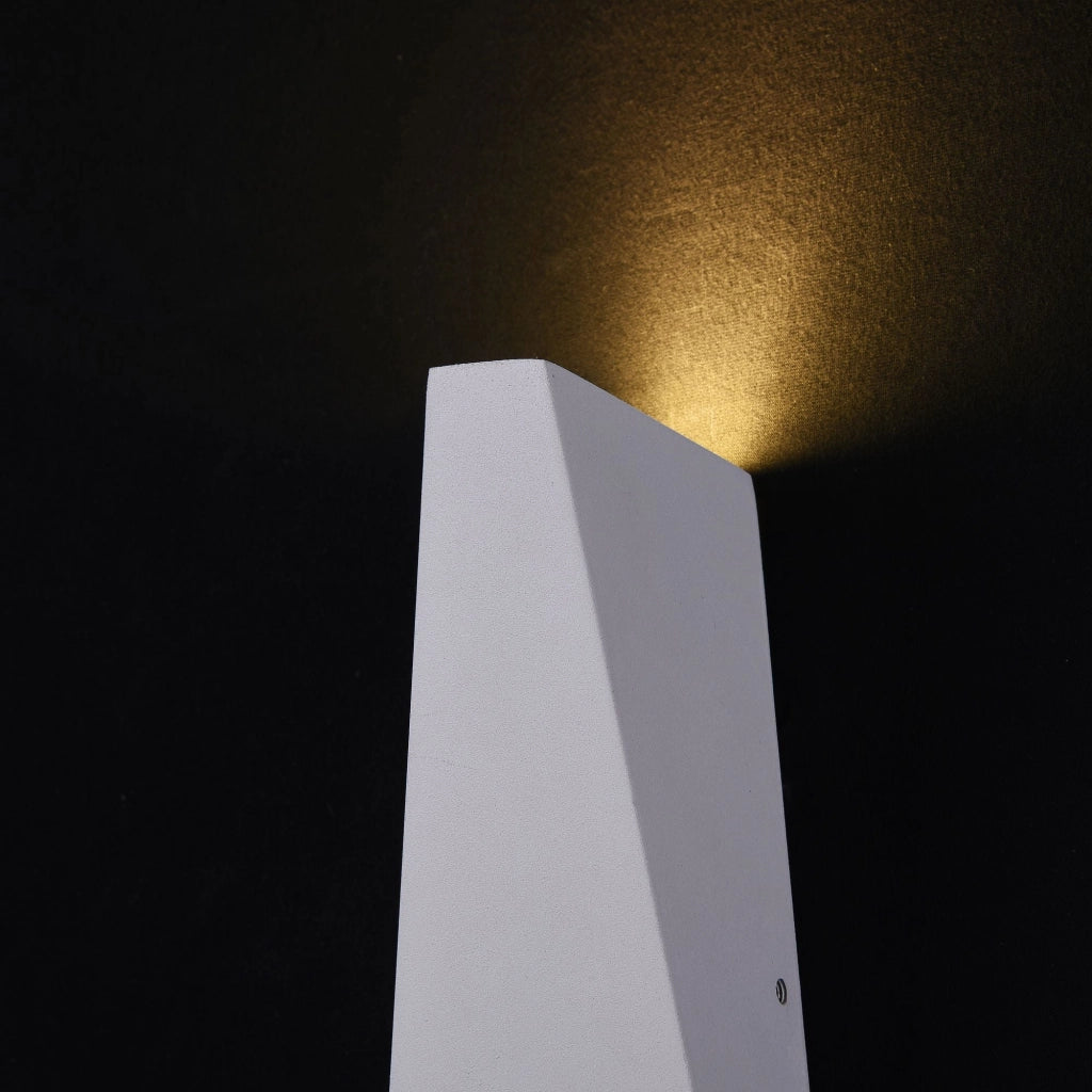 Lampada da parete Outdoor in Metallo Times Square Bianco