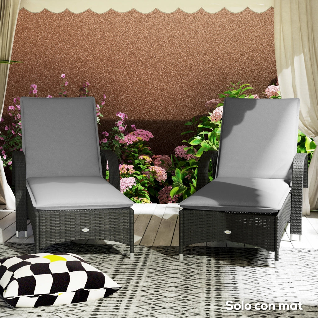 Cuscini per Tumbona ¨C zephmum ¨C 193x58x6 cm Grigio