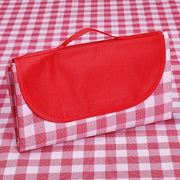 Striscia impermeabile, ombrelloni per picnic esterni, impermeabili e resistenti al vento, sacchi da campeggio leggeri e pieghevoli, ideali per il camping in primavera e estate, spiaggia, parco (150*200cm) - Rosso e Bianco