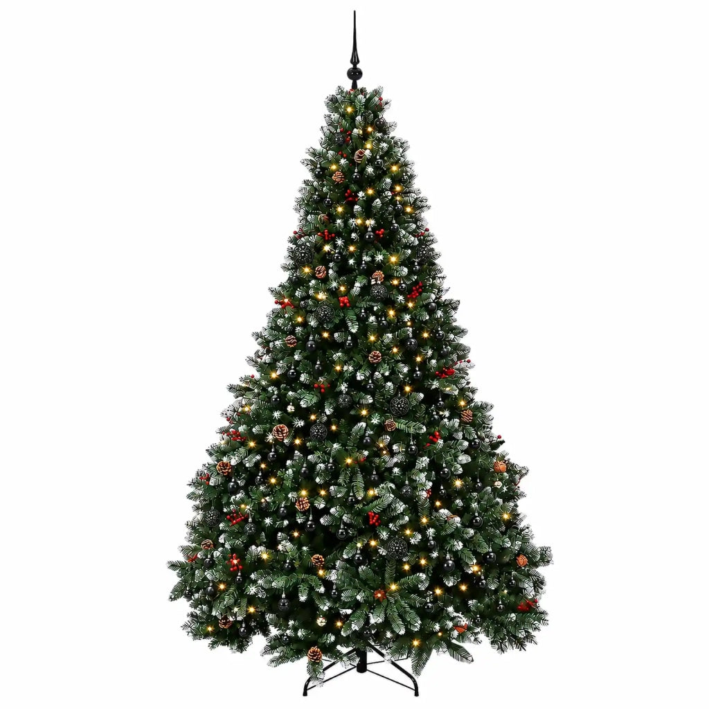 Albero di Natale artificiale verde con palline 300 cm 600 LED 3467340