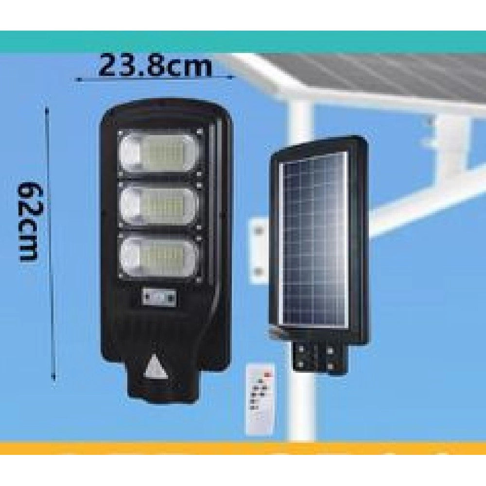 Trade Shop - Lampione Stradale Led Pannello Ricaricabile Luce Solare 150w Telecomando Led-8511 -