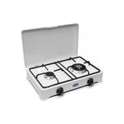 CF Parker 2002CBGP-C Fornello a gas 2 fuochi GPL doppia corona 3.5 W uso esterno colore Bianco