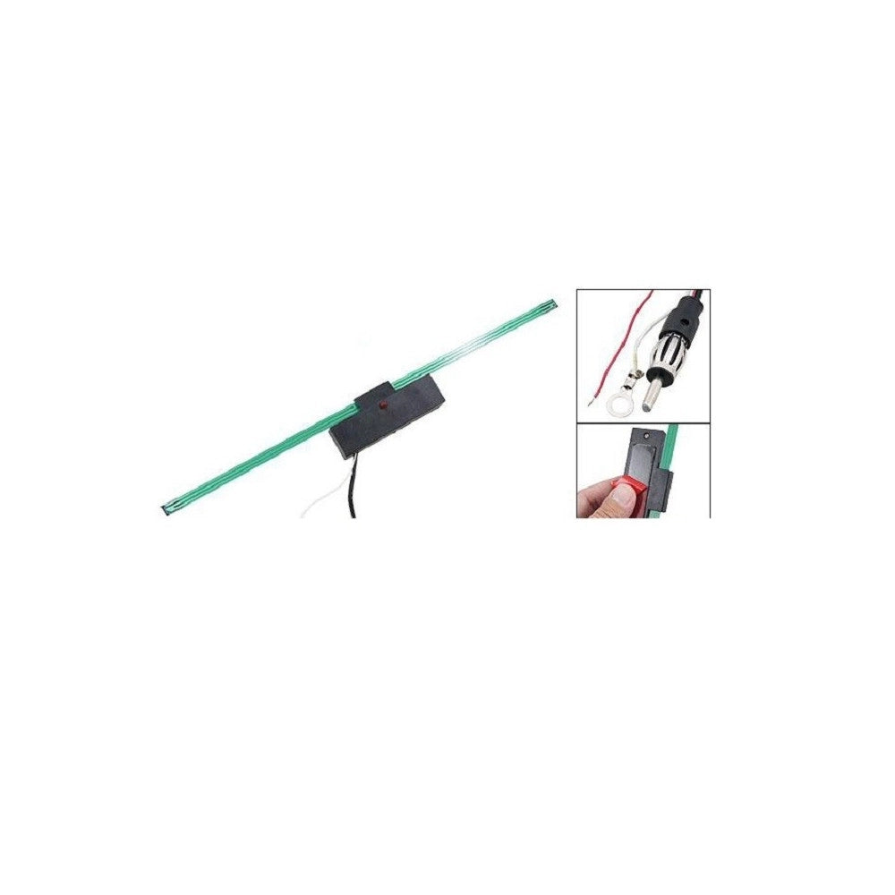 Trade Shop - Antenna Interna Adesiva Elettronica 605 Amplificata Universale Per Auto Fm 12v -