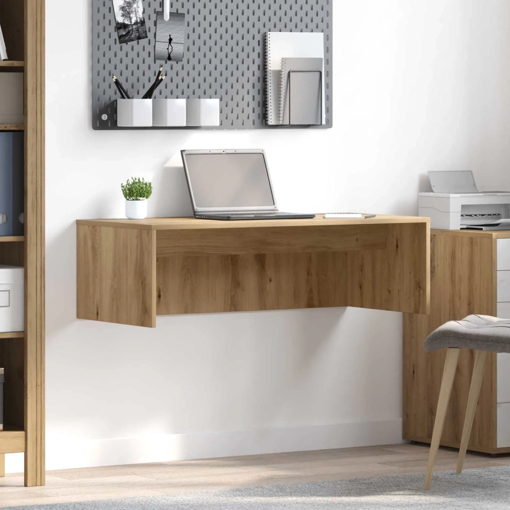 Scrivania a parete Rovere artigianale 100 x 45 x 30 cm