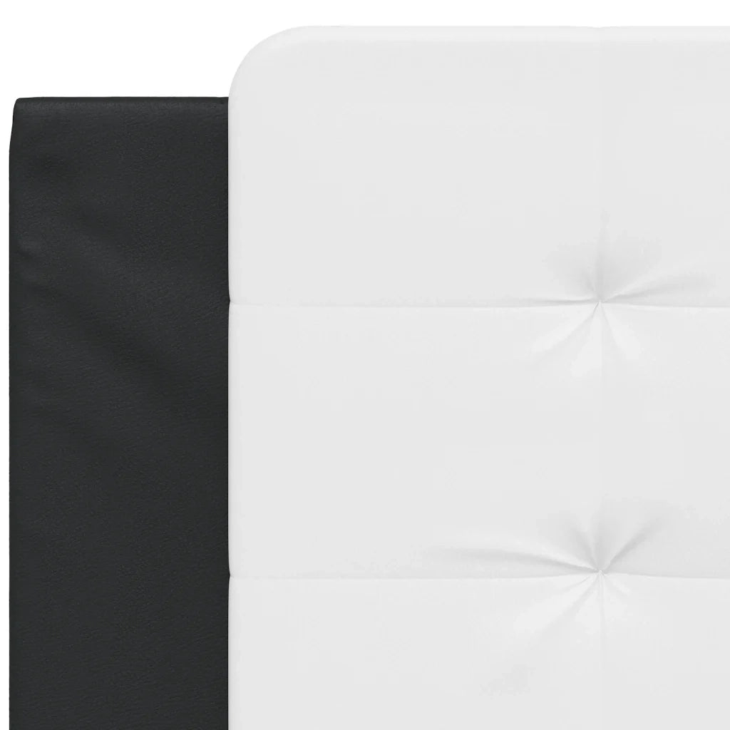 Cuscino testiera Zadar Bianco e Nero 100 cm in Similpelle 3207729
